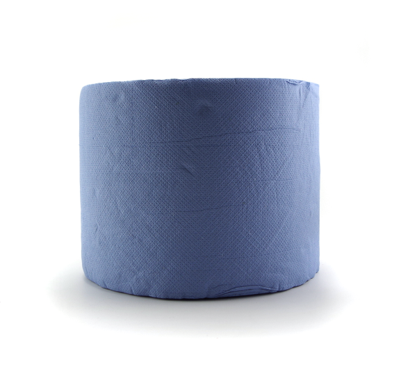 Putzpapier - Rolle blau | 22 x 34 cm, 2-lagig, 500 Blatt